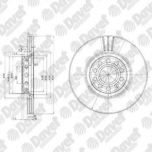 DELPHI BG3657 Fren Diski On (5d 312mm) A4 A6. Passat Super B 2.5 01 -